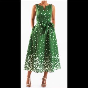 New Eshakti Polka Dot Green Cocktail Dress 20W